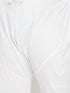 Vastramay PLUS Men's Black And White Pyjama Set With Orange Nehru Jacket Set